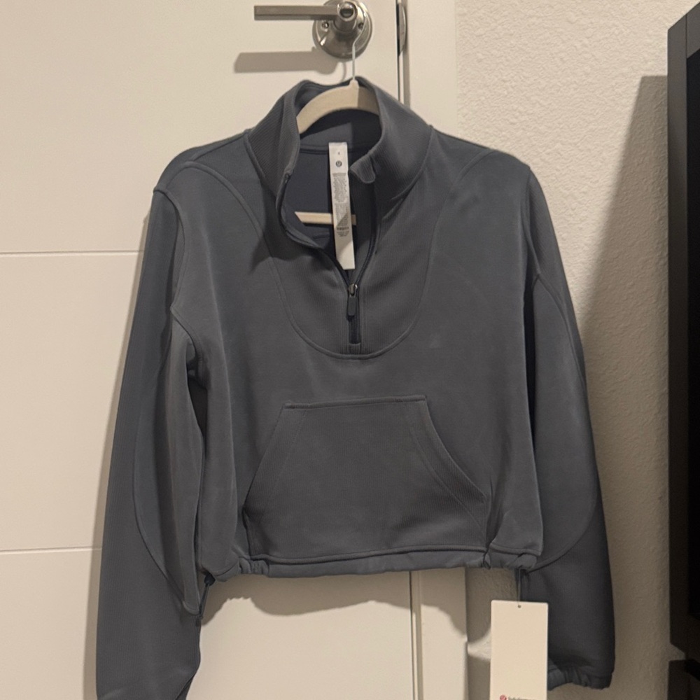 lululemon athletica Blue Half-Zip Sweater